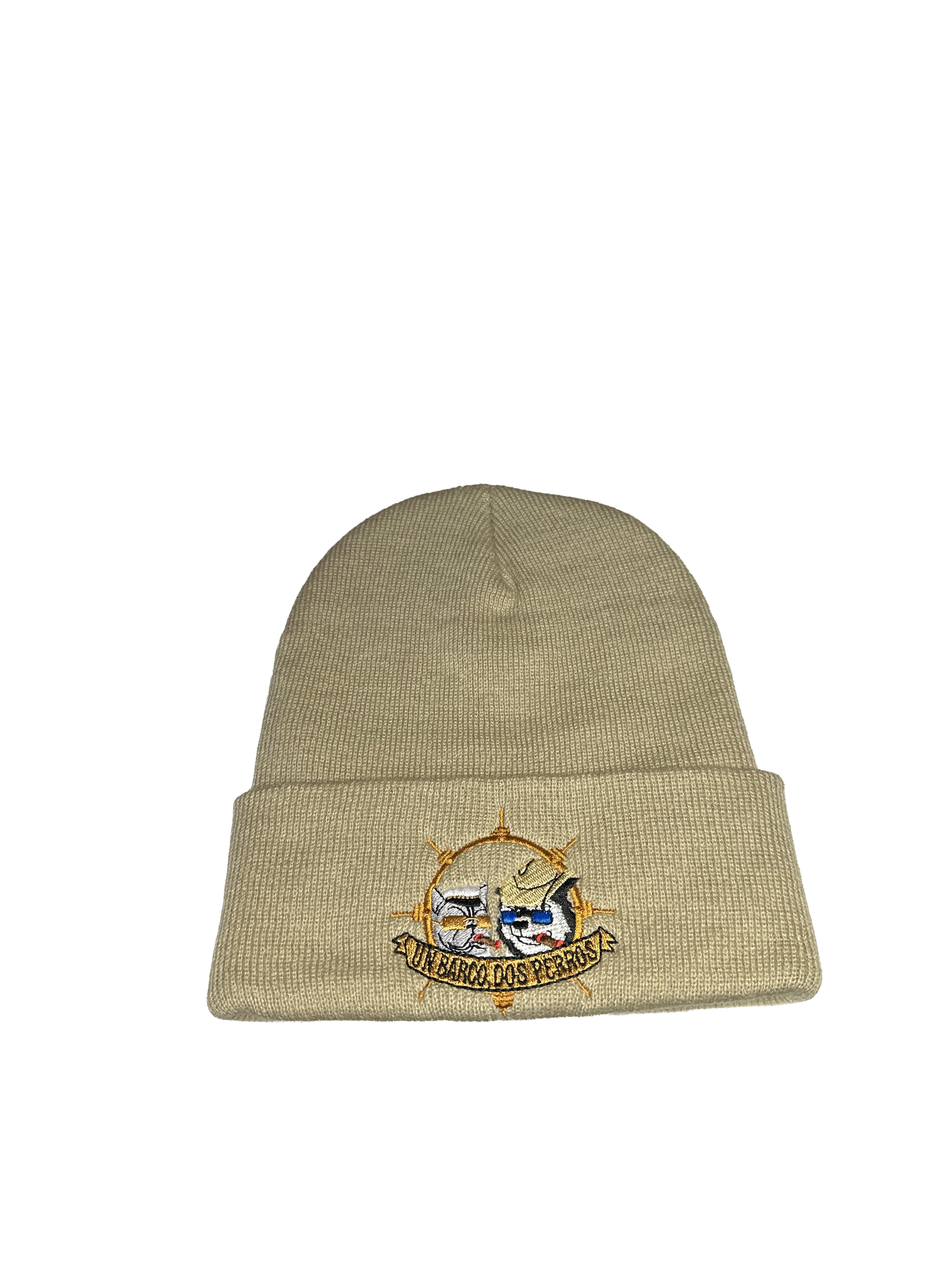 Un Barco Dos Perros- Camel Knit Beanie