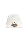 Un Barco Dos Perros- White Knit Beanie